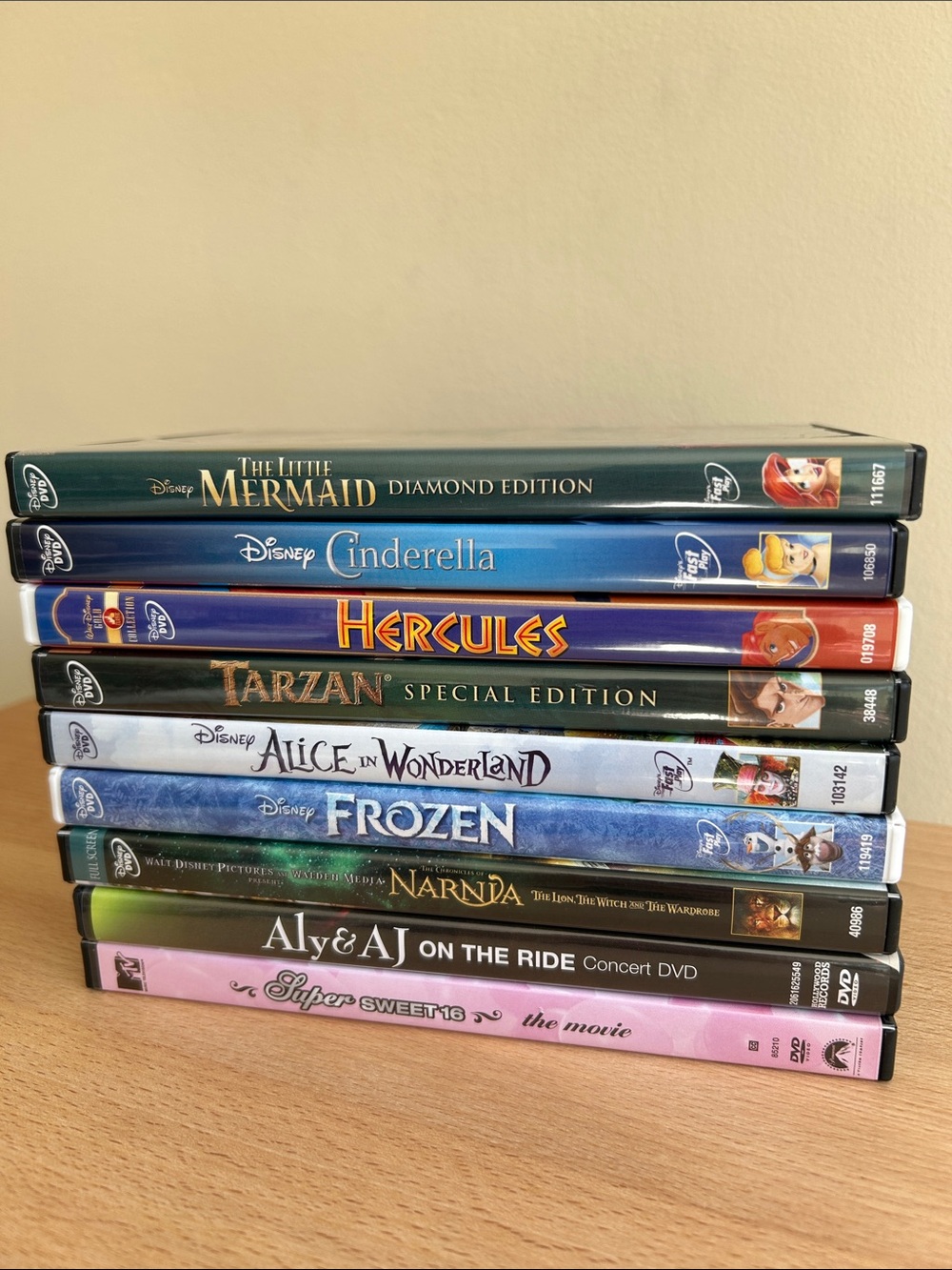 Bundle of 9 DVDs: Disney Animation and Live Action, Aly&AJ